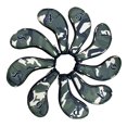 thumbnail image 1 of LOVIVER Golf Iron Head Cover Protector Training Equipment Outdoor Waterproof Wedges Iron Green, 1 of 8