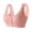 Hot Pink, variant on QASIEATN Fashion Front Closure Underwear for Middle and Older Women Skin-friendly Wireless Daisy Everyday Bras Women's Bralettes