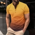 thumbnail image 4 of WREESH Men's Henley Shirts Printing Button Detail On a Short Sleeve Top a Cool Wave Gradient for a Refreshing Look Multicolor, 4 of 5