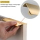 thumbnail image 4 of Paquete de 5 tiradores de estilo moderno con borde de dedo para cajones de muebles, manijas ocultas para cajones de cocina y gabinetes, 4 of 8