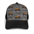 thumbnail image 3 of Yiaed Construction Machines Print Baseball Cap Dad Hat Polo Style Plain Blank Adjustable Size, 3 of 5