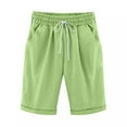 thumbnail image 3 of of the Day,Jovati Women Summer Casual Cotton Shorts Drawstring Comfy Elastic Waist Shorts Summer Pull On Short with Pockets, 3 of 5