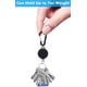 thumbnail image 5 of 5 uds llavero retráctil soporte de insignia retráctil Clip de carrete soporte de tarjeta de identificación con cuerda de alambre de acero, negro, 5 of 7