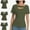 Black, variant on 3pack-Black Women's Fashion Clothes One Piece Cutout Tops Short Sleeve Knit Slim Fitted Shirts Tee Tshirts