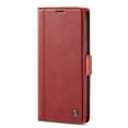 thumbnail image 2 of SaniMore for iPhone 15 Pro Max 6.7" 2023 Case, PU Leather Magnetic Flip Folio Shell with Card Holders RFID Blocking Kickstand Shockproof TPU Case Magnetic Closure Business Cover, Red, 2 of 13