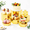 Gold-5.5 to 8 Inch-Hexagonal, variant on Clear Hexagonal Display Risers, 5.5 to 8 Inch, Set of 6 for Buffet and Decor