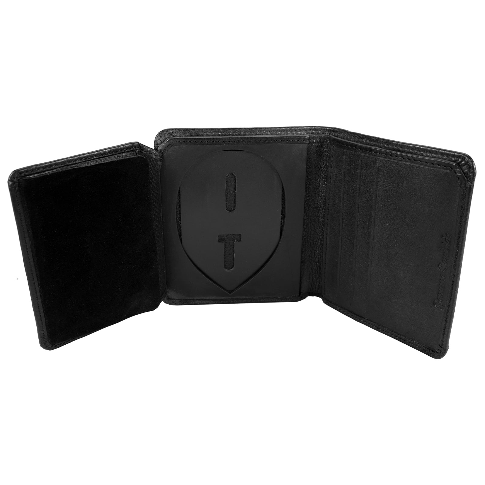 Genuine Leather ID Badge Wallet for Police, Law Enforcement Officer