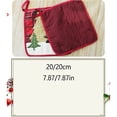thumbnail image 2 of Moyic Mantel Individual de de Navidad, posavasos de copa europea, de barbacoa antiescaldado a cuadros, taza, tazón, almohadilla, Kits de decoración para fiestas Moyic HA070536-00, 2 of 6