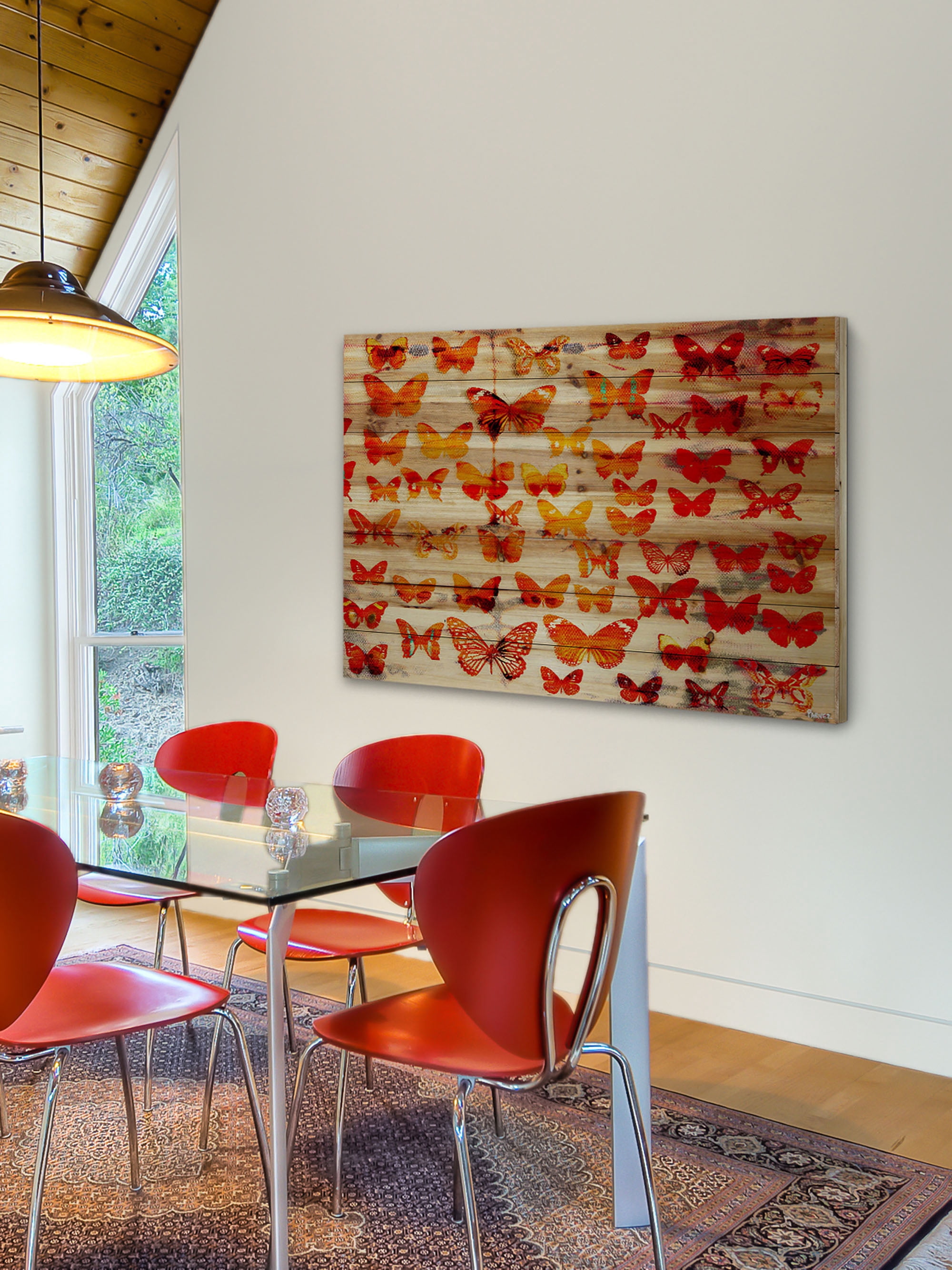 Parvez Taj Cheerful Pinewood Wall Art, 20" x 30"