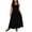 Black, variant on Women's Scoop Neck Sleeveless Maxi Dress Plus Size Loose Fit Casual Summer Swing Dress For Women
