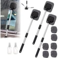 thumbnail image 1 of Windshield Car Window Cleaner, Windshield Window Cleaner Tool, New Expandable Car Window Cleaner with Reusable Microfiber Pads and 2 Spray Bottles, Cleaning Supplies for Car & Home, 1 of 5