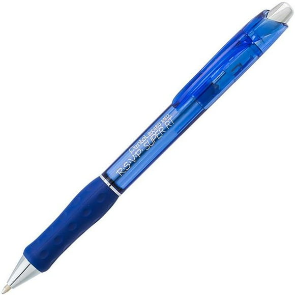 Educators Resource PENBX480C RSVP Super RT Retractable Ballpoint Pen - Blue