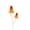 Yellow, variant on THOPBPRK Double Head Garden Stakes Flower Pot Decorative Plugs Lawn Ornaments Patio Yard Art Sculptures Outdoor Walkway Planter Highlights For Gardening Enthusiasts , Red