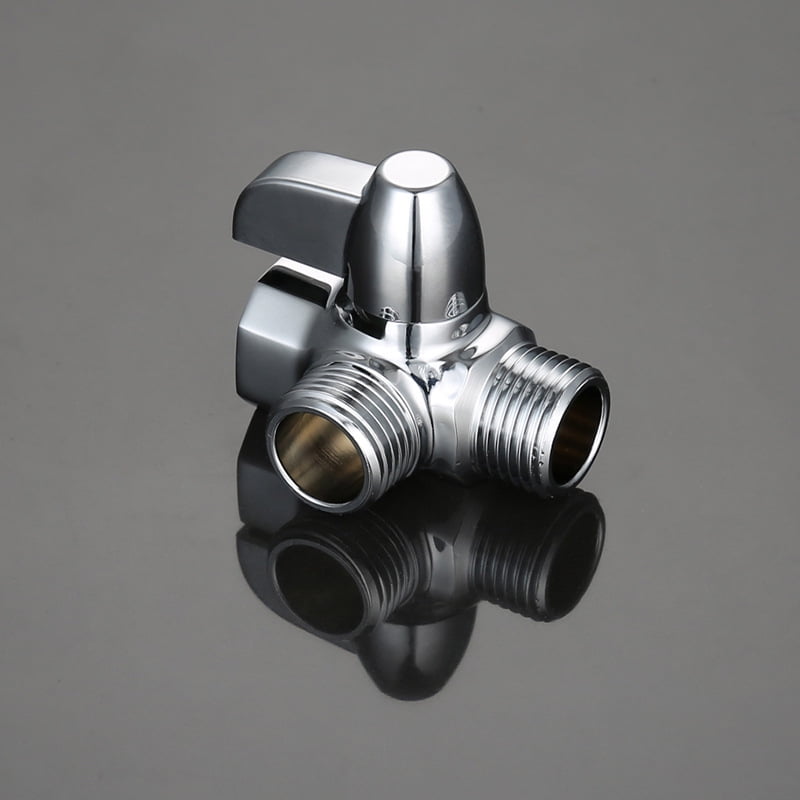 Shower Arm Diverter Valve, Shower Head Splitter 2 Way, Chrome