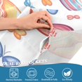 thumbnail image 5 of Yayeee Kitchen Curtains Tier Set of 2 Light Filtering 57"x36" Over Sink Window Panels, Pastel Easter Pattern, 5 of 7