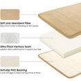 thumbnail image 4 of CPDD Beige Memory Foam Bathroom Rug Set 3 Piece Non Slip Extra Absorbent Shaggy Bathroom Mats and Rugs Sets, Soft & Dry Bath Mat Sets for Bathroom Washable Carpets Set Beige 3 Pieces Set, 4 of 8