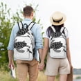 thumbnail image 6 of Balery Family Of Sea Turtles Vintage Canvas Backpack for Men and Women - Large Capacity, Durable Travel Laptop Bag for School, Work, Hiking, and Outdoor Activities, 6 of 7
