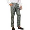 thumbnail image 5 of INSPIRE CHIC Printed Pants for Men's Straight Fit Leopard Printed Trousers 32 Gray, 5 of 5