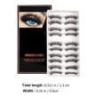 thumbnail image 2 of Houderco 10 Pares De Pestañas Postizas 3D Negras Naturales Para Maquillaje Con Y Ajustable, 2 of 7