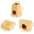 thumbnail image 2 of Ceramic Cheese Hamster Water Bottle Leak Proof Design for Hamsters and Gerbils with Easy Clean Habitat Hideout and Food Bowl 3PCS, 2 of 3
