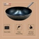 thumbnail image 3 of Wok Pan de Buyer, acero al carbono azul, 32 cm de diámetro, apto para horno, 3 of 9