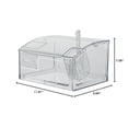 thumbnail image 2 of Restaurantware Plastic Bin 1 Case 2 Gal Shatterproof Clear Plastic Food Storage ContainerTopping Bin With Scoop Transparent Polycarbonate High-Capaci, 2 of 13