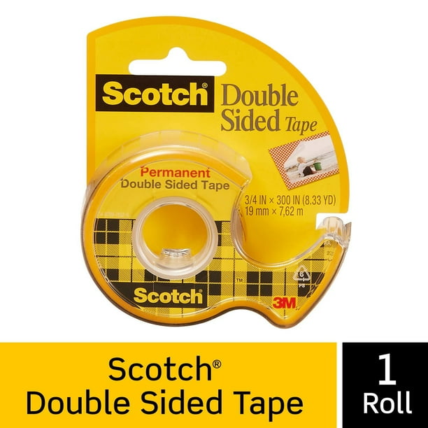 Scotch Brand Double Sided Tape, Strong, PhotoSafe, Engineered for