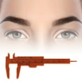 thumbnail image 2 of Unique Bargains 1 Pce Mini Règle de Mesure pour Sourcils Double Échelle Outil de Mesure 4.13"x1.73 Pouces Rouge, 2 of 6
