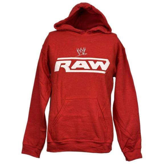 Monday Night Raw WWE Logo Red Pullover Hoody Sweatshirt