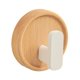 thumbnail image 1 of Gancho de pared adhesivo para llaves, multiusos, resistente y decorativo. Nogal Haya Blanco, 1 of 9
