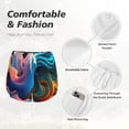 thumbnail image 4 of Susaid Vibrant Fluid Motion Art Print Women's High Waisted Running Shorts Quick Dry Athletic Gym Track Workout Shorts Zip Pocket-XX-Large, 4 of 7
