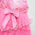thumbnail image 5 of Girls Glinda Costume Dress with Bag Halloween Princess Witch Cosplay Outfits, Size for 4-5Y, 5 of 8