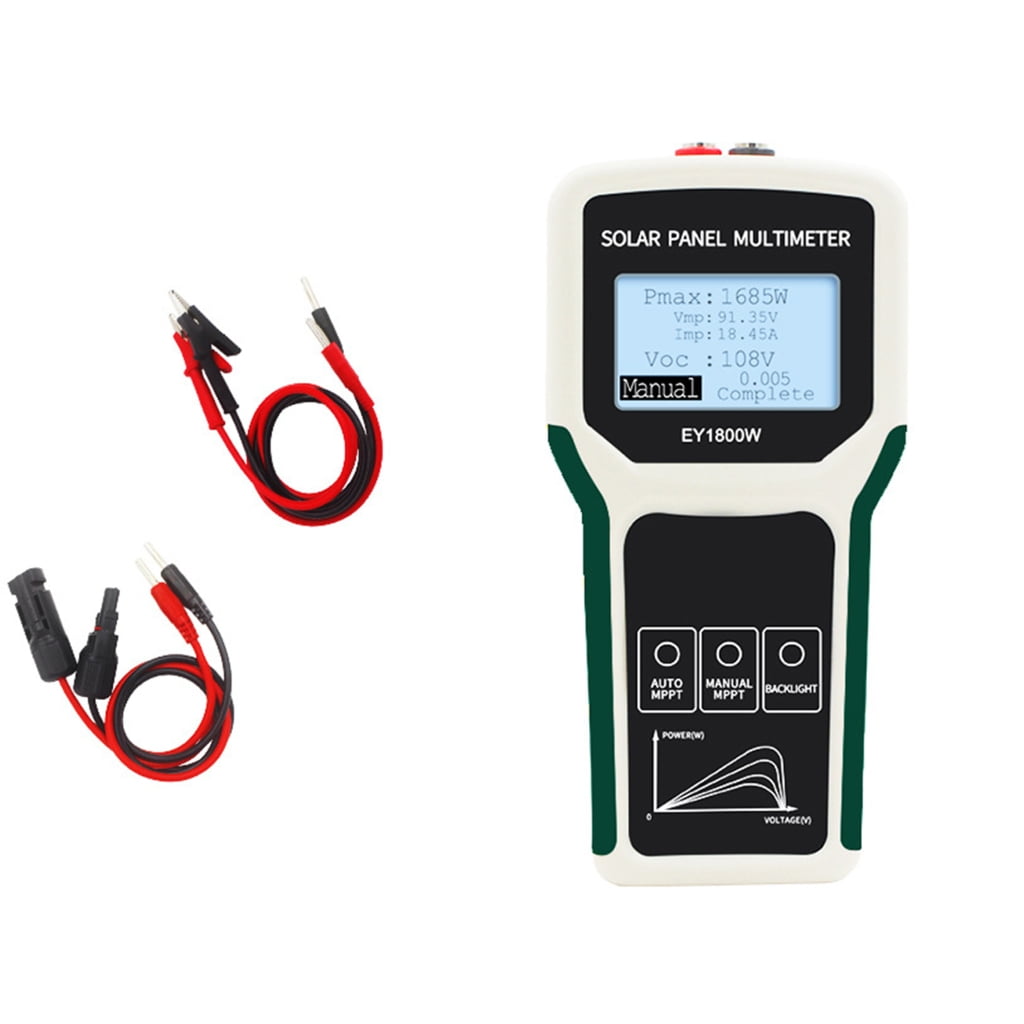 Solars Panel Multimeter Tester MPPT Photovoltaic Analyzers 5 1800W 20 120V 0 60A With LCD Display And Auto Detection