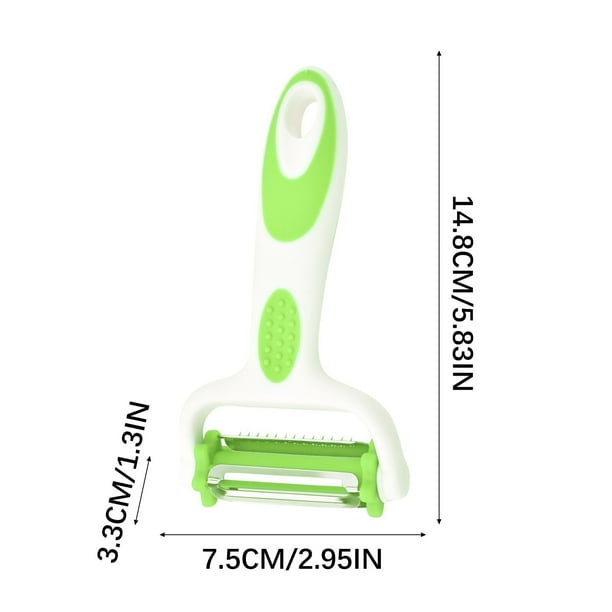 Pisexur Batería de cocina Pelador de acero inoxidable, multifuncional, para verduras, frutas y melones, ayudante de cocina. para la cocina del hogar