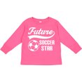 thumbnail image 3 of Inktastic Future Soccer Star Ball Sports Boys or Girls Long Sleeve Toddler T-Shirt, 3 of 5