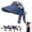 Navy, variant on Harpily Womens Visor Hat Bow Decor Empty Top with Curved Structured Brim and Ponytail Hole Sun Protection Hat Daily Wear