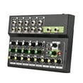 thumbnail image 1 of 10-Channel Mixing Console Digital Audio Mixer Stereo Mic/Line Mixer with Reverb & 48V Phantom Power for Recording DJ Network Live Broadcast Karaoke, 1 of 5