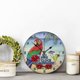 thumbnail image 3 of LDHF 5 O'Clock Somewhere Wall Clock Round Beach House Wood Clock 10 Silent Non-Ticking Quartz Battery Farmhouse Living Room Bedroom Office Kitchen Wedding Gift, Multicolor, One Size, 3 of 4