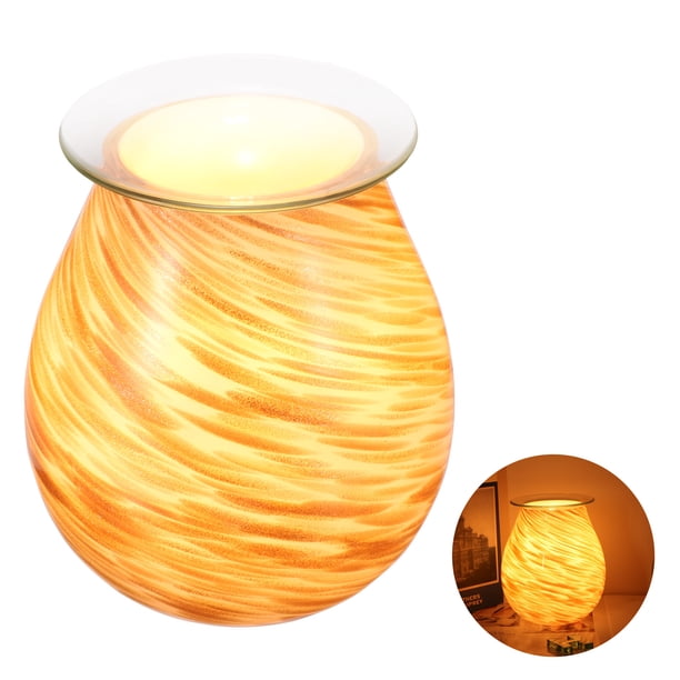 Lámpara Aromática 2 En 1, Cristal Dorado, Blanco, Esmalte De Color, Delicado, Exquisito Ambientador Perfumado, Luz De Noche Ambiental Para El Hogar, Cabecera, Yoga Speravity HA025833-02