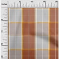 thumbnail image 1 of oneOone Cotton Poplin Rust Brown Fabric Madras Check Sewing Craft Projects Fabric Prints By Yard 42 Inch Wide, 1 of 4