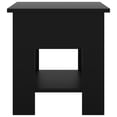 thumbnail image 3 of vidaXL Coffee Table Black 40x40x42 cm Engineered Wood, 3 of 4