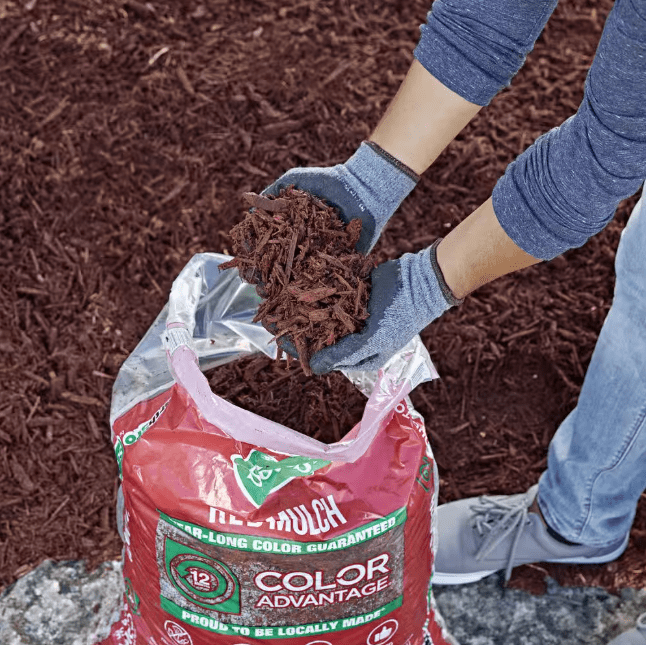 1.5 cu. ft. Red Wood Shredded Bagged Mulch