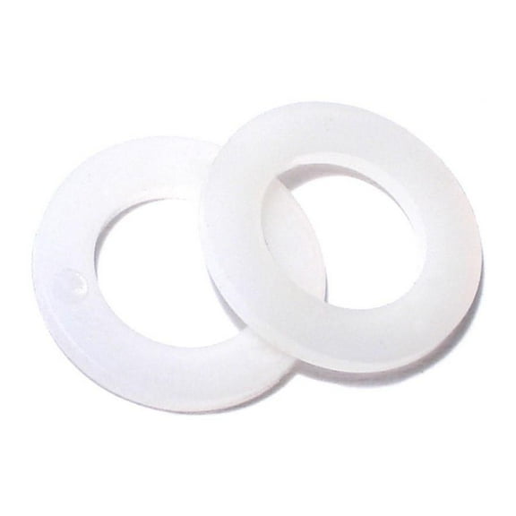 7/16" x 3/4" x 1/16" Nylon Plastic Flat Washers FLWSRN-065 (25 pcs.)