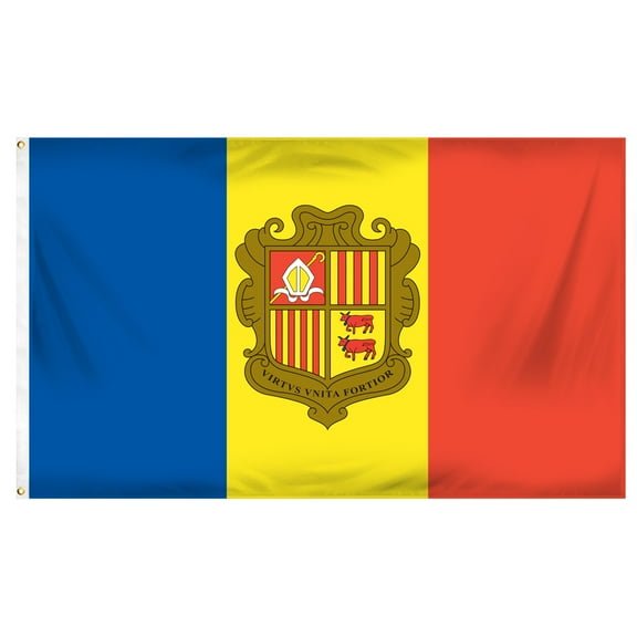 Andorra 3ft x 5ft Printed Polyester Flag