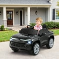 thumbnail image 2 of Gymax Ride on Car 12V Licensed Chevrolet Truck Kids' Electric Vehicles Gift for 3+ Black, 2 of 10