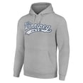 thumbnail image 2 of Men's Starter Heather Gray Winnipeg Jets Tailsweep Fleece Tri-Blend Pullover Hoodie, 2 of 3