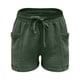 thumbnail image 3 of MKLEKYY Pantalones Cortos Para Mujer, Moda De Verano, Cintura Alta, Pierna Recta, Deportivos, Informales, Holgados, Con Cordón, Con Bolsillos, Banda Elástica, Para Ocio, 3 of 4
