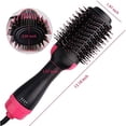 thumbnail image 5 of 3 In 1 One Step Hair Dryer and Styler Volumizer, Hot Air Brush, All in One, Professional , Leightweight Body, Negative Ion Generator, For All Hair Textures, Anti-Scald Feature, High Power, Black, 5 of 8