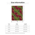 thumbnail image 4 of Throw Blanket for Couch Sofa and Bed, Red Calla Lily Flowers Super Soft Plush Throw Blanket, Fuzzy Cuteness Comfy Warm Washable Flannel Blanket & Throws for All Season 40"x30", 4 of 5