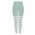 thumbnail image 3 of Feancey Striped Leggings for Women Halloween High Waisted Workout Tights Tummy Control Casual Yoga Pants Holiday Funny Gifts Clear XXL, 3 of 10